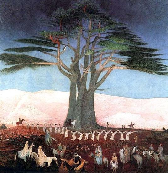 Tivadar Kosztka Csontvary Pilgrimage to the Cedars in Lebanon Germany oil painting art